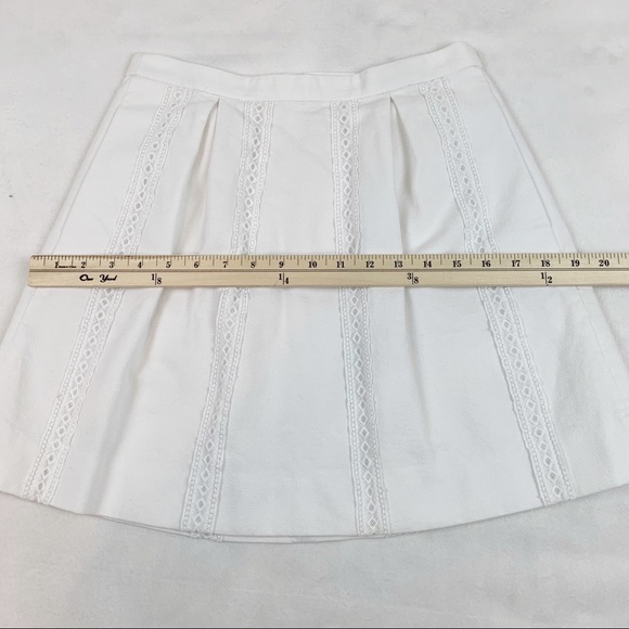 J Crew striped lace pleated skater skirt - Picture 5 of 9